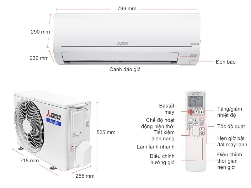 Ä'iá»u Hoa Mitsubishi Electric Ms Hm35va 12 283btu